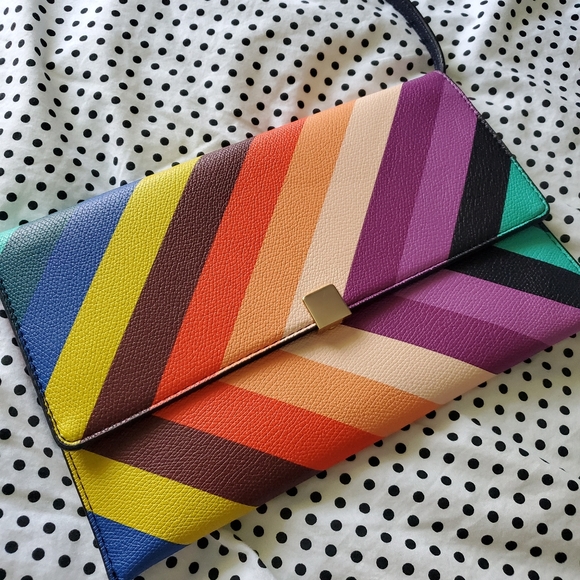 a new day Handbags - NWOT rainbow crossbody clutch